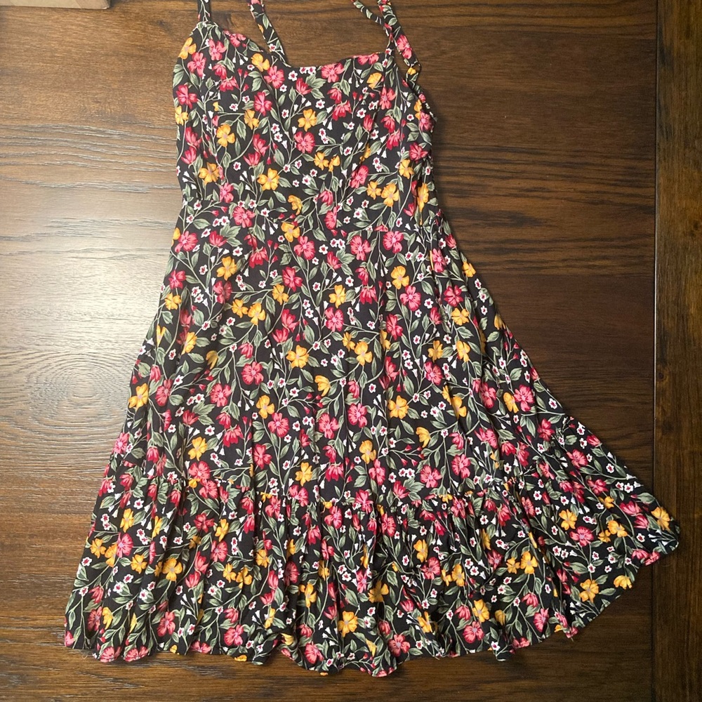 Small fit and flare floral dress